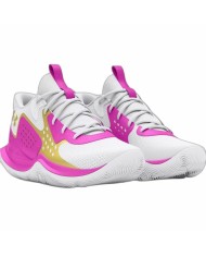 Scarpe da Basket per Adulti Under Armour Gs Jet '23 Bianco