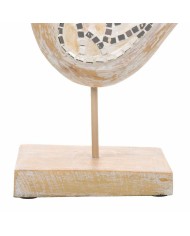 Statua Decorativa Alexandra House Living Bianco Naturale Legno Vetro Uccello 26 x 12 x 30 cm Statua Decorativa Alexandra House Living Bianco Naturale Legno Vetro Uccello 26 x 12 x 30 cm