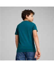 Maglia a Maniche Corte per Bambini Puma Ess+ Mid 90S Graphic Azzurro Maglia a Maniche Corte per Bambini Puma Ess+ Mid 90S Graphic Azzurro