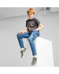 Maglia a Maniche Corte per Bambini Puma Viola Maglia a Maniche Corte per Bambini Puma Viola