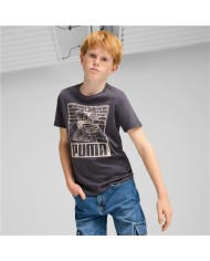 Maglia a Maniche Corte per Bambini Puma Viola Maglia a Maniche Corte per Bambini Puma Viola