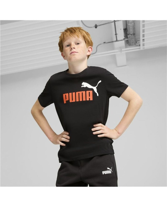 Maglia a Maniche Corte per Bambini Puma Essentials+ 2 Col Logo Maglia a Maniche Corte per Bambini Puma Essentials+ 2 Col Logo