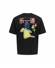 Maglia a Maniche Corte Uomo Only & Sons Onslooney Rlx Nero