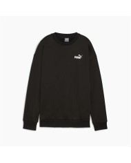 Felpa senza Cappuccio Donna Puma Essentials+ Relaxed Small Logo Crew Fl Nero Felpa senza Cappuccio Donna Puma Essentials+ Relaxed Small Logo Crew Fl Nero