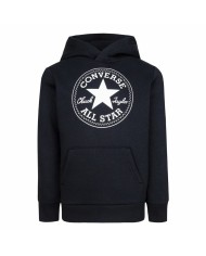 Felpa con Cappuccio Bambino Converse Chuck Taylor Patch Core Grigio chiaro