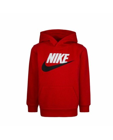Felpa con Cappuccio Bambino Nike Club Hbr Rosso Felpa con Cappuccio Bambino Nike Club Hbr Rosso