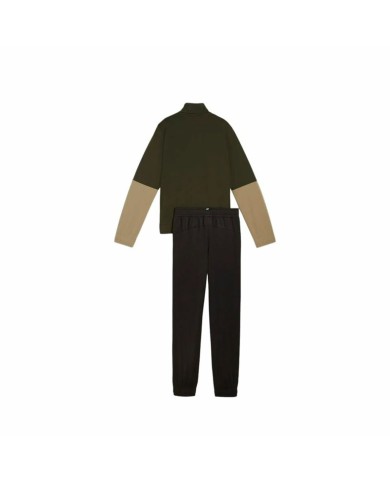 Tuta da Bambini Puma Colorblock Poly Suit Cachi Oliva