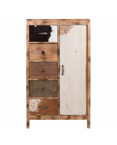 Cassettiera Alexandra House Living Legno di mango 40 x 122 x 79 cm