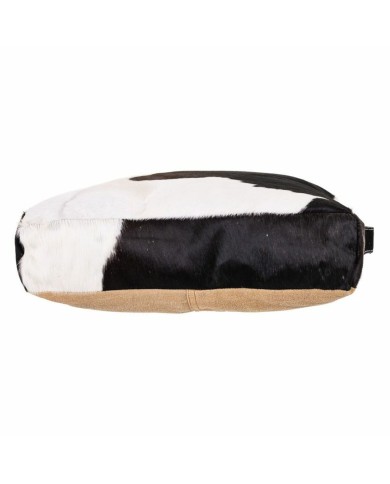 Cuscino Alexandra House Living Bianco Nero Pelle 10 x 48 x 48 cm Cuscino Alexandra House Living Bianco Nero Pelle 10 x 48 x 48 cm