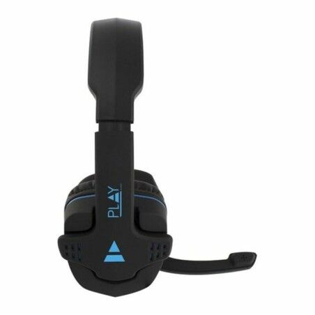 Auricolari con Microfono Gaming Ewent PL3320 Nero Azzurro