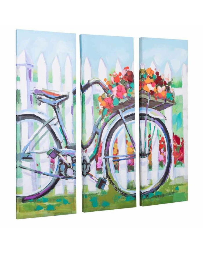 Quadro Alexandra House Living Bike Tela Legno di abete 90 x 3 x 30 cm Quadro Alexandra House Living Bike Tela Legno di abete 90 x 3 x 30 cm