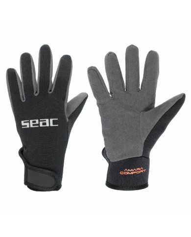 Guanti da immersione Seac Amara Comfort Nero Guanti da immersione Seac Amara Comfort Nero