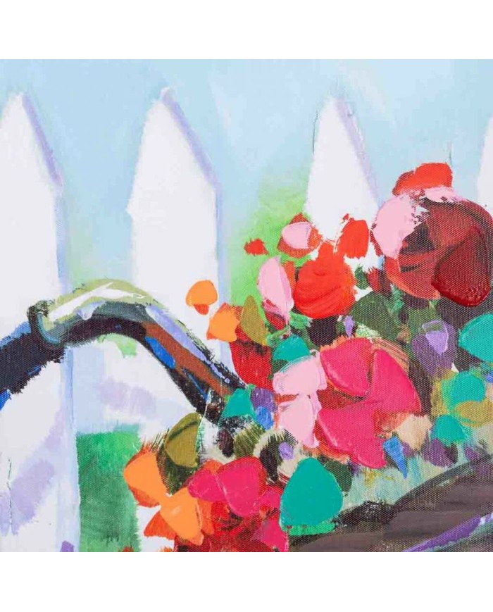 Quadro Alexandra House Living Bike Tela Legno di abete 90 x 3 x 30 cm Quadro Alexandra House Living Bike Tela Legno di abete 90 x 3 x 30 cm