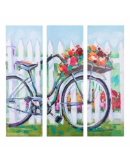 Quadro Alexandra House Living Bike Tela Legno di abete 90 x 3 x 30 cm Quadro Alexandra House Living Bike Tela Legno di abete 90 x 3 x 30 cm