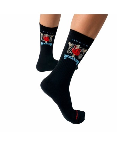 Calzini Sportivi Jimmy Lion Athletic Frida Heart Nero