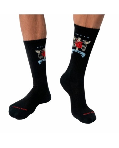 Calzini Sportivi Jimmy Lion Athletic Frida Heart Nero