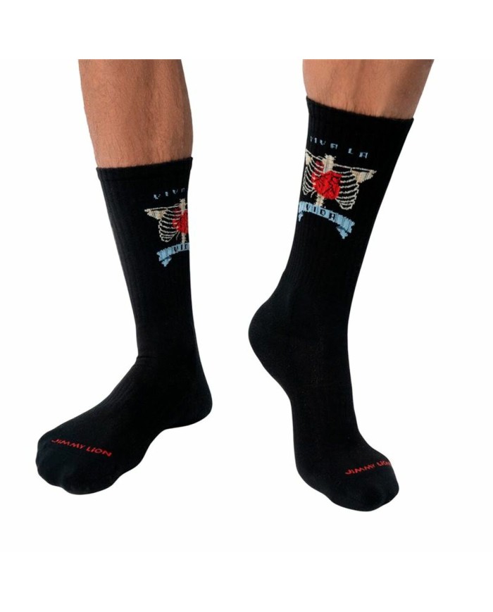 Calzini Sportivi Jimmy Lion Athletic Frida Heart Nero Calzini Sportivi Jimmy Lion Athletic Frida Heart Nero