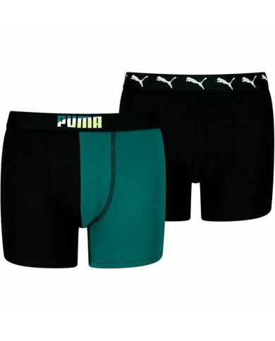 Boxer da Uomo Puma Nero Verde Boxer da Uomo Puma Nero Verde