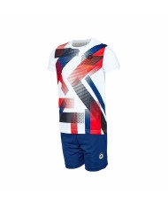 Completo Sportivo per Bambini J-Hayber Illusion Azzurro Bianco 2 Pezzi Completo Sportivo per Bambini J-Hayber Illusion Azzurro Bianco 2 Pezzi