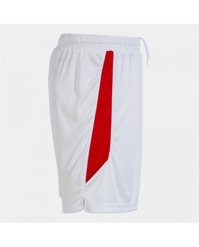 Pantaloncini Sportivi per Bambini Joma Sport Glasgow Bianco Rosso