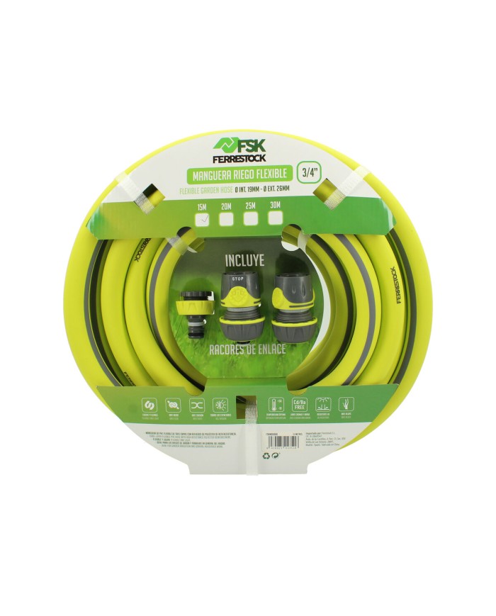 Pompa Ferrestock 3/4" Poliestere 15 m Ø 19 mm Flessibile