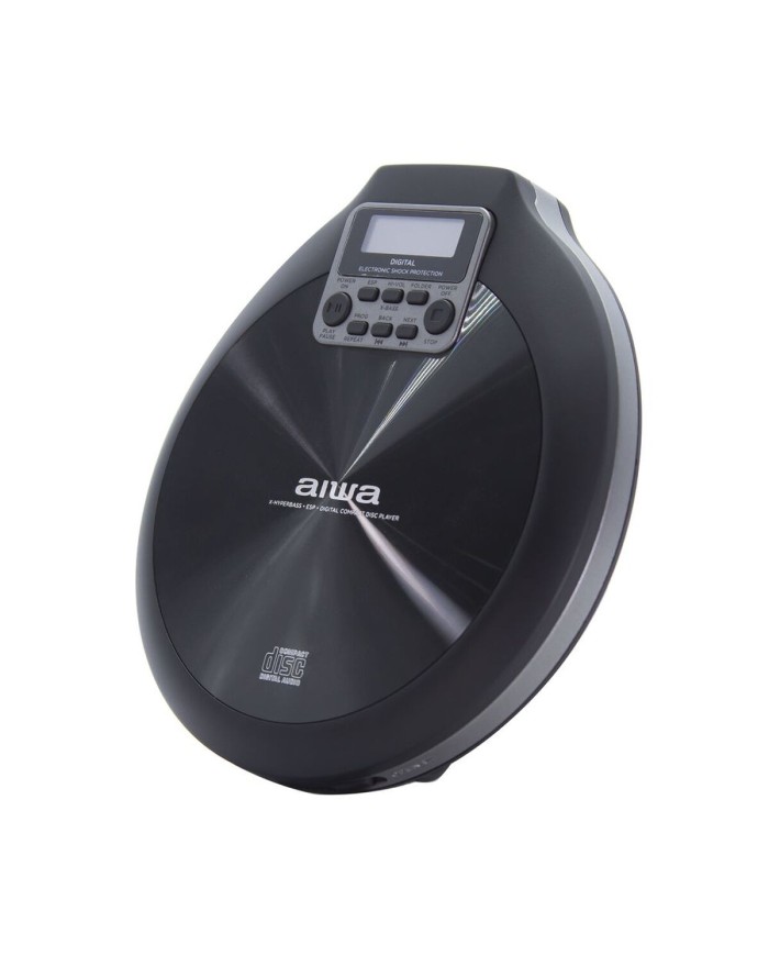 Riproduttore CD/MP3 Aiwa Portatile Nero Riproduttore CD/MP3 Aiwa Portatile Nero