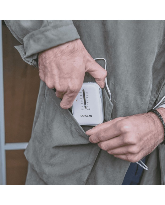 Radio Portatile Sangean Bianco AM/FM Radio Portatile Sangean Bianco AM/FM