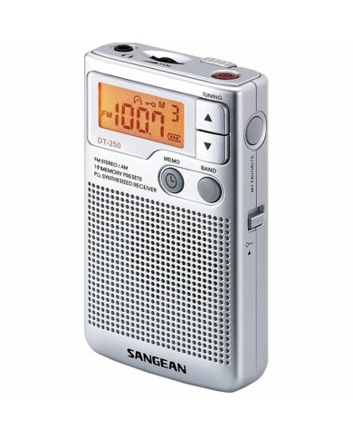 Radio Sangean DT250S Argentato