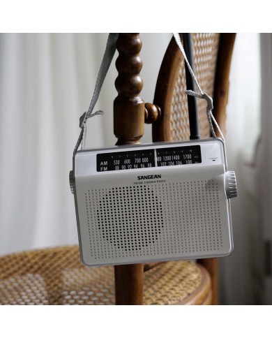 Radio AM/FM Sangean Bianco