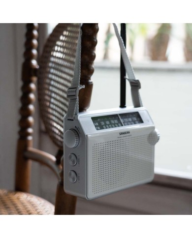 Radio AM/FM Sangean Bianco