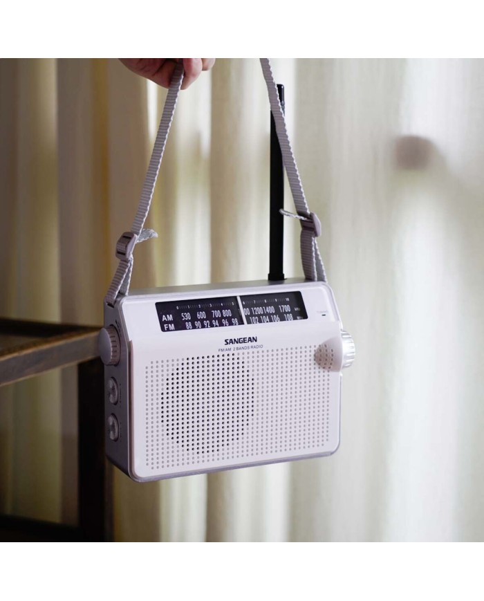 Radio AM/FM Sangean Bianco Radio AM/FM Sangean Bianco