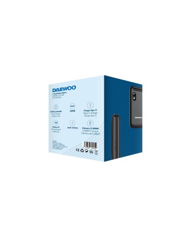 Cellulare per anziani Daewoo 2,8" 32 GB Nero