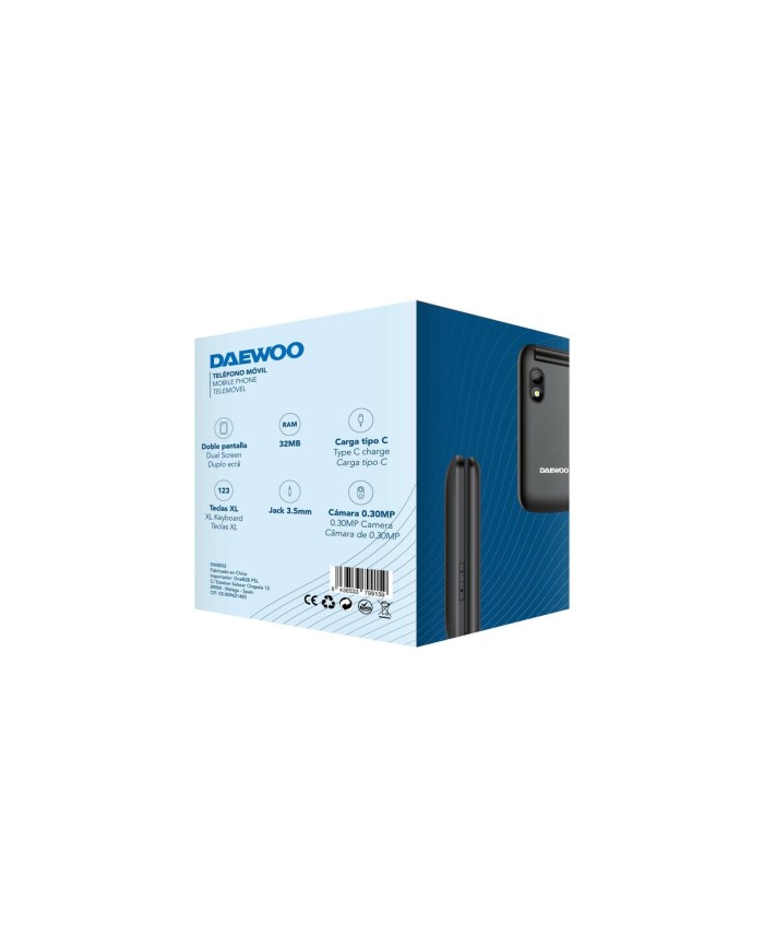 Cellulare per anziani Daewoo 2,8" 32 GB Nero Cellulare per anziani Daewoo 2,8" 32 GB Nero