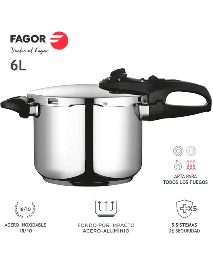 Pentola Express Fagor DUO Acciaio inossidabile 18/10 6 L