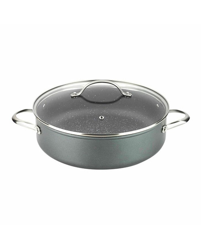 Casseruola con coperchio Fagor Grigio Ø 28 cm Alluminio Forgiato