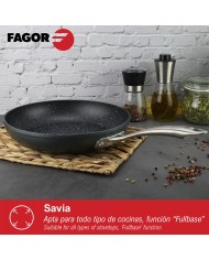 Padella Fagor Savia Alluminio Forgiato Grigio Ø 24 cm