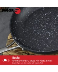 Padella Fagor Savia Alluminio Forgiato Argentato Ø 26 cm