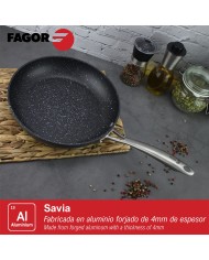 Padella Fagor Savia Alluminio Forgiato Argentato Ø 26 cm
