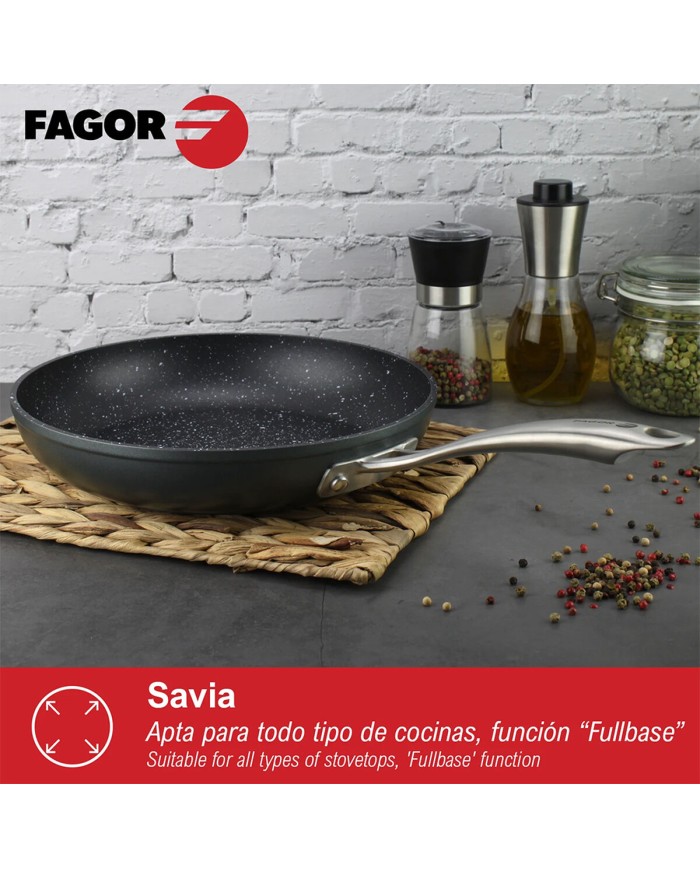 Padella Fagor Savia Alluminio Forgiato Argentato Ø 26 cm