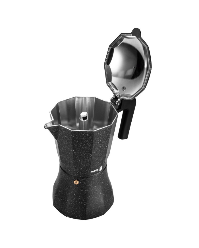 Caffettiera Italiana Fagor Nero Alluminio Caffettiera Italiana Fagor Nero Alluminio