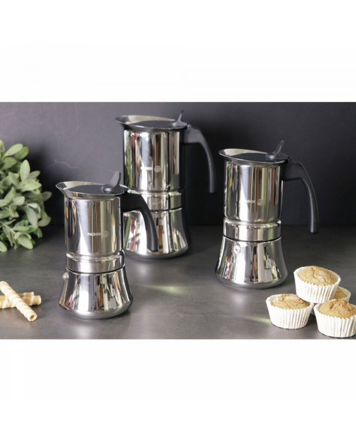 Caffettiera Italiana Fagor Nero Acciaio inossidabile 60 ml Caffettiera Italiana Fagor Nero Acciaio inossidabile 60 ml