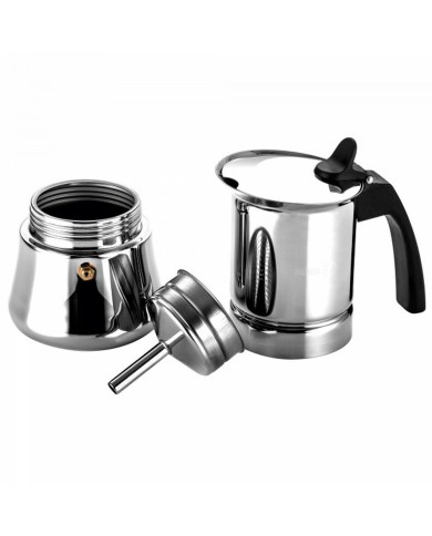 Caffettiera Italiana Fagor Nero Acciaio inossidabile 60 ml Caffettiera Italiana Fagor Nero Acciaio inossidabile 60 ml