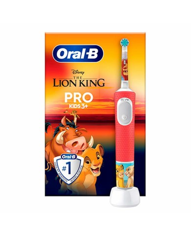 Spazzolino da Denti Elettrico Oral-B Rey Leon Rosso Multicolore Spazzolino da Denti Elettrico Oral-B Rey Leon Rosso Multicolore