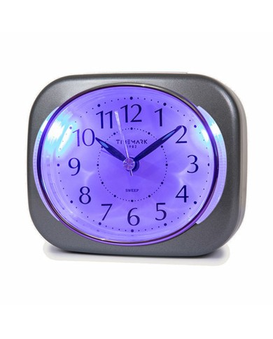 Orologio-Sveglia Analogico Timemark 10 x 8,5 x 4 cm Grigio Plastica Orologio-Sveglia Analogico Timemark 10 x 8,5 x 4 cm Grigio Plastica