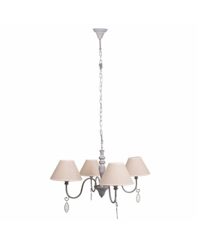 Lampadario Alexandra House Living Bianco Grigio