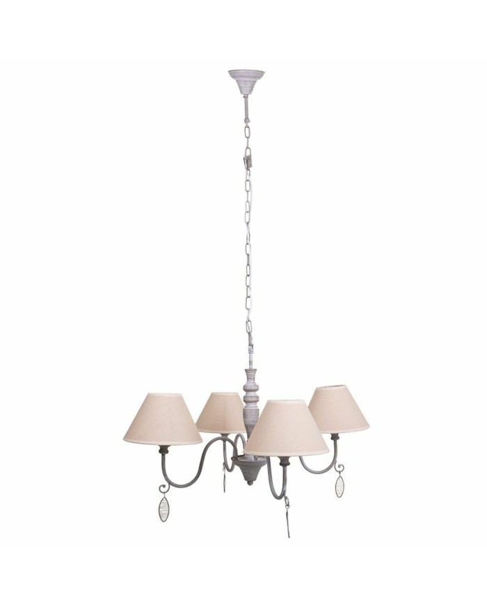 Lampadario Alexandra House Living Bianco Grigio Lampadario Alexandra House Living Bianco Grigio