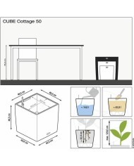 Vaso Lechuza 50 x 50 cm