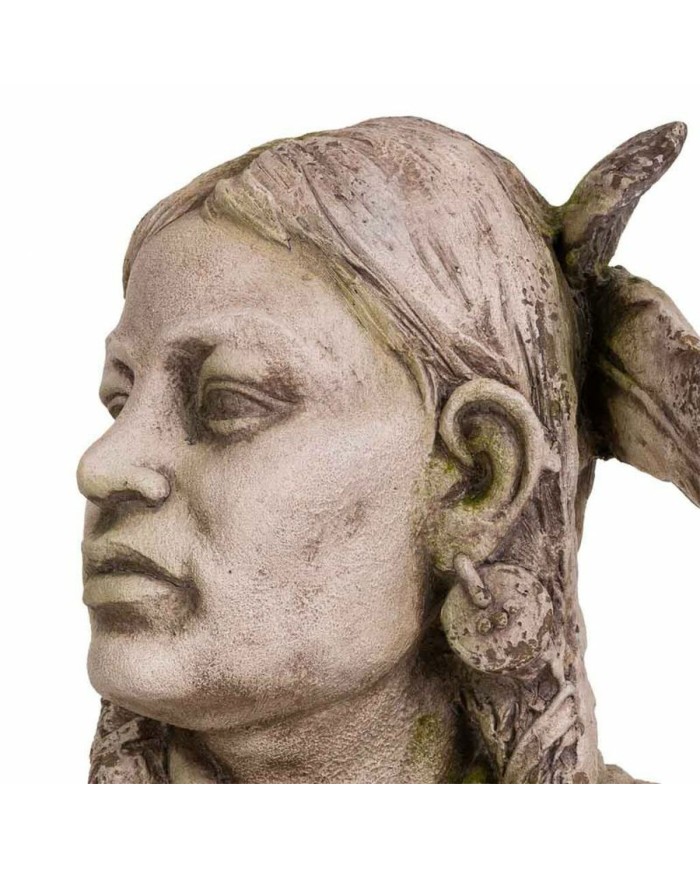 Busto Alexandra House Living Fibra di Vetro Magnesio Donna Indiano Americano 33 x 70 x 45 cm