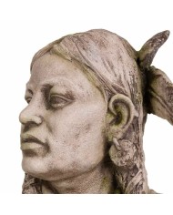 Busto Alexandra House Living Fibra di Vetro Magnesio Donna Indiano Americano 33 x 70 x 45 cm