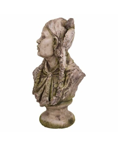 Busto Alexandra House Living Fibra di Vetro Magnesio Donna Indiano Americano 33 x 70 x 45 cm